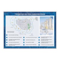 Стенд электрифицированный "Городская система газоснабжения"